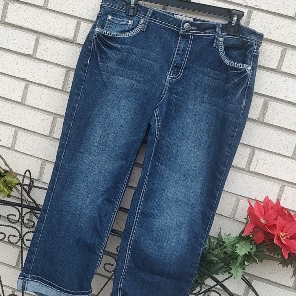 blue Jean Capris - Picture 3 of 9